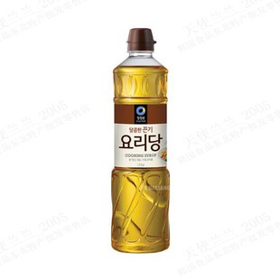 韩国清净园黄糖稀1.2kg韩式料理糖稀水饴烘焙原料糖浆家用220