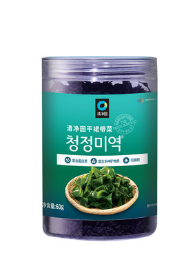 清净园海带碎干裙带菜国产60g/100g袋薄裙带菜韩式海带汤海带凉拌