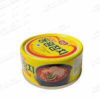 Three canned tuna from Dongwon, South Korea, original spicy vegetable and cheese salad, sushi, kimchi soup thumbnail 7