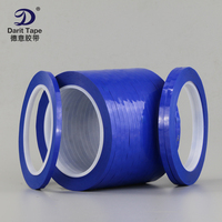 蓝色高温胶带 白板画线边框胶 玛拉胶带PET薄膜遮光胶带1-2-3-4mm