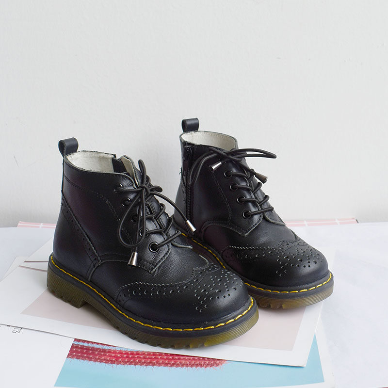 PAOBINNO牛皮马丁靴真皮单靴