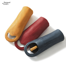 Чехол для бутылки 高品生活！植糅头牛皮磨色 法国家居设计师专题厚质红酒拎套系 特