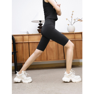 女 高弹紧身高腰收腹提臀运动健身跑步五分瑜伽裤 KAKA 欧洲客单款