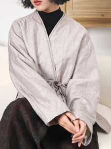 巴黎秀款高定大女主繁锦禅意棉服