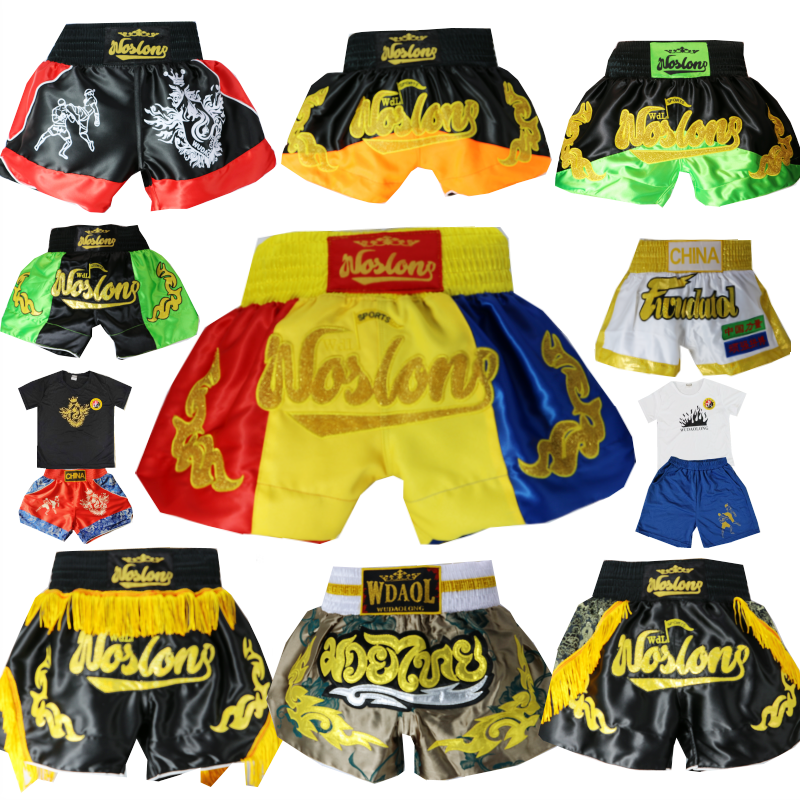 武道龙搏击短裤拳击训练服裤