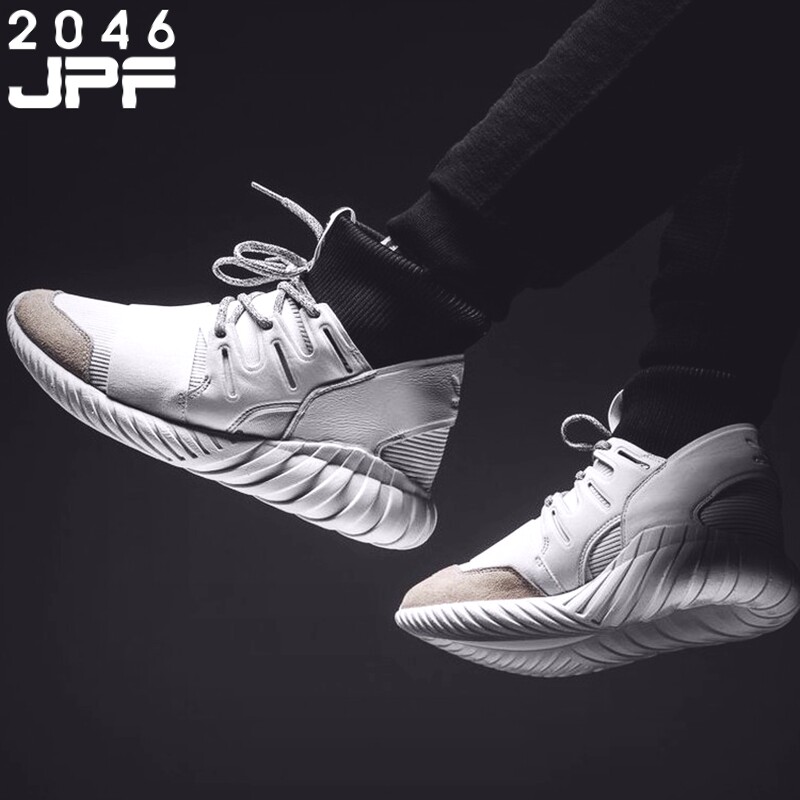 Adidas三叶草Tubular Doom PK 袜子编织小椰子中高帮 BA7554/7555