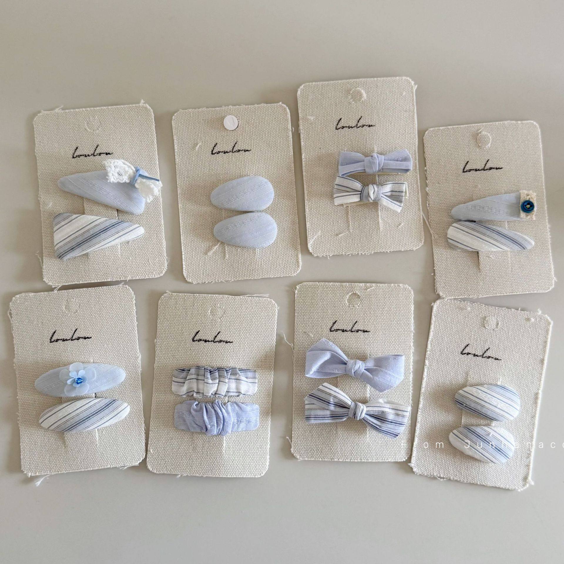 薄荷蓝条纹蝴蝶结发夹掰掰夹小女孩刘海夹套装鸭嘴夹儿童碎发夹发,饰品/流行首饰/时尚饰品新,发饰,淘宝优惠券,粉丝福利购,淘宝优惠卷