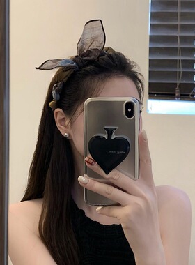 韩版兔耳朵蝴蝶结发箍波浪头箍女甜美可爱头饰百搭外出压发卡头箍