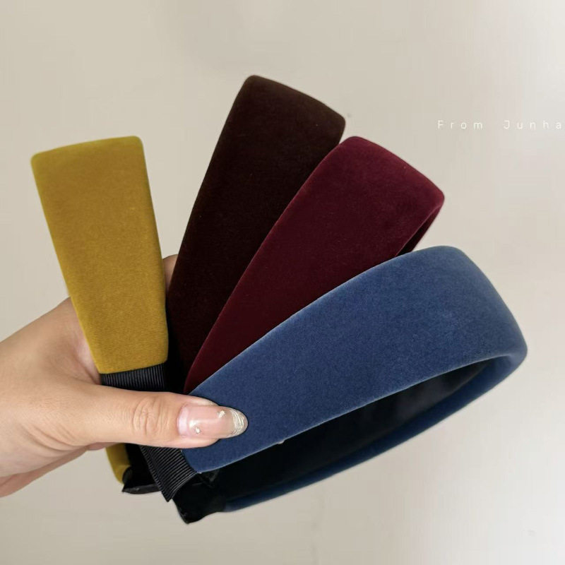 复古彩色丝绒宽边发箍女新款显脸小高颅顶洗脸压发头箍发饰,饰品/流行首饰/时尚饰品新,发饰,淘宝优惠券,粉丝福利购,淘宝优惠卷