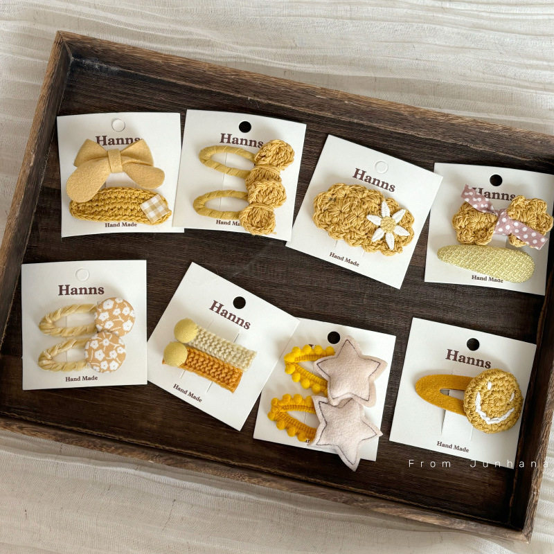 奶油黄色针织发夹爱心发夹少女刘海夹学生碎发夹女童星星蝴蝶结BB,饰品/流行首饰/时尚饰品新,发饰,淘宝优惠券,粉丝福利购,淘宝优惠卷