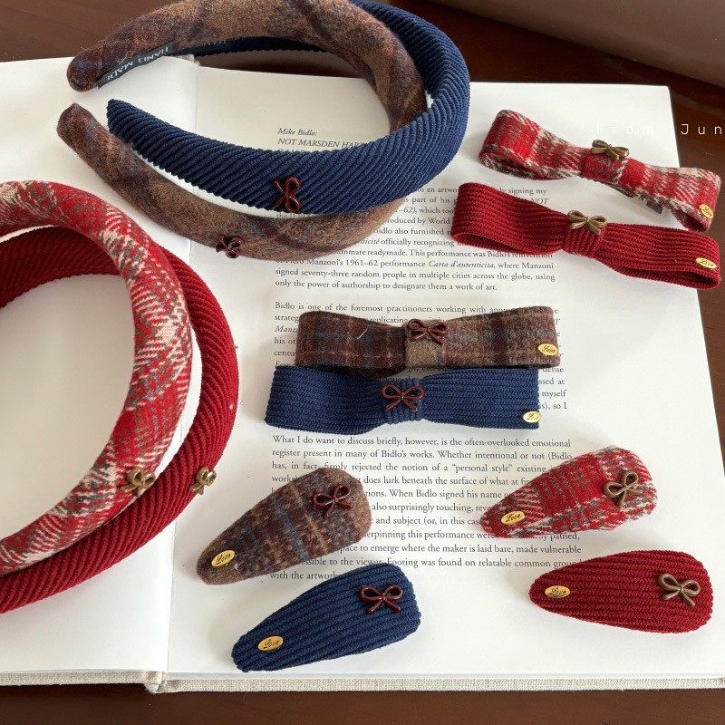 秋冬新款格纹可爱蝴蝶结发箍发夹发绳侧边刘海夹bb夹头饰,饰品/流行首饰/时尚饰品新,发饰,淘宝优惠券,粉丝福利购,淘宝优惠卷