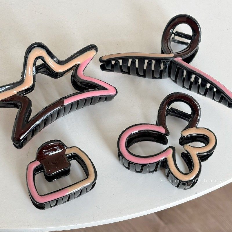 美拉德复古撞色波浪滴油抓夹简约大发量鲨鱼夹高级感新款发夹,饰品/流行首饰/时尚饰品新,发饰,淘宝优惠券,粉丝福利购,淘宝优惠卷