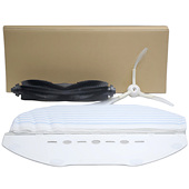 适用华为360扫地机器人X90配件X95主滚刷边刷拖抹布10片装 拖布架