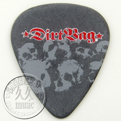 官方授权 正品◆Dunlop 邓禄普 吉他拨片 DirtBag Skulls 骷髅头