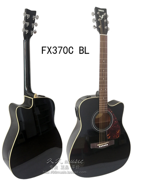 包邮 雅马哈电箱琴吉他民谣吉他FX370C BL 黑色YAMAHA电箱木吉它