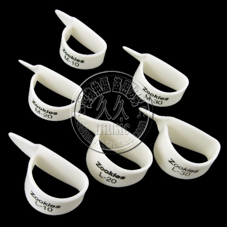 官方授权◆正品 Dunlop Zookies 斜角 吉他拇指指弹拨片 指套 M L