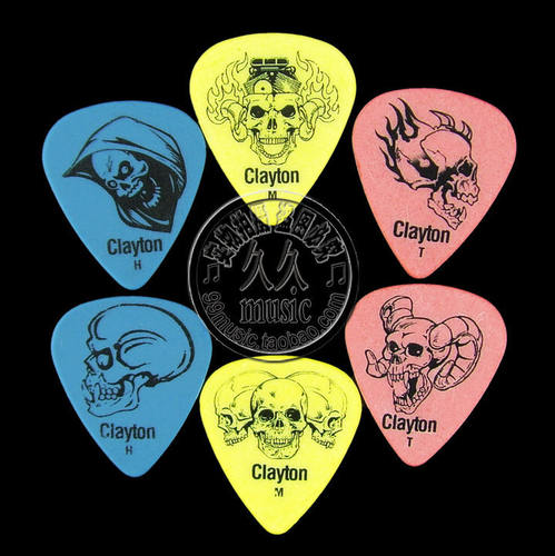 买15免邮 四皇冠正品◆Clayton Demonic Skulls梦魇骷髅 吉他拨片