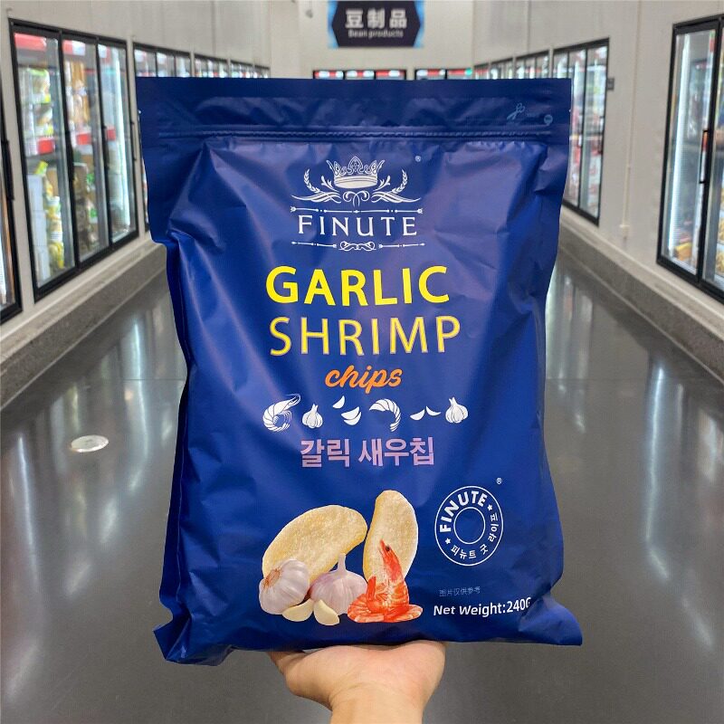 山姆蒜味虾片膨化聚会休闲零食