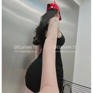 内搭 纯欲风U领吊带显身材连衣裙包臀短裙基础款 吸睛 性感加倍2.0