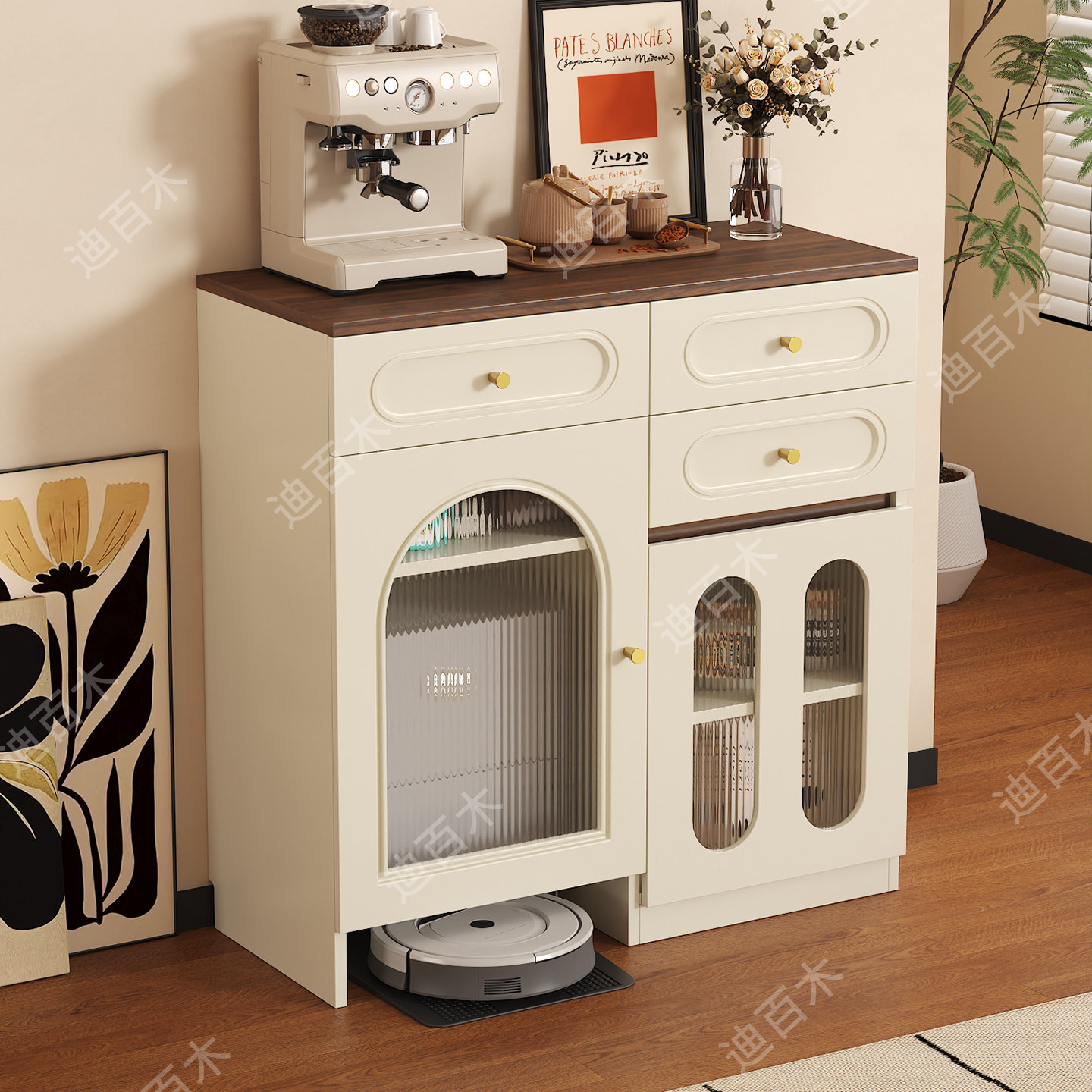 实木扫地机器人柜落地收纳储物柜家用咖啡机柜客厅餐边柜猫窝柜,住宅家具,扫地机器人柜,淘宝优惠券,粉丝福利购,淘宝优惠卷