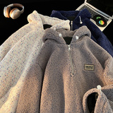 加绒内里满天星羊羔绒24冬装新款连帽卫衣款棉衣MY03P88控128，男装棉衣，电商A031