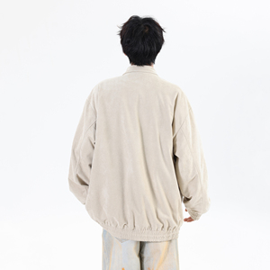 新疆绒2025秋装新款大码宽松刺绣棒球服夹克外套 WY120 P88 控138图片
