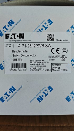 EATON伊顿P1-25/I2/SVB-SW 负荷隔离开关25A  , 表面安装