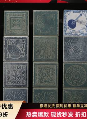 欧式哑光花165瓷砖厨卫餐厅绿色仿古砖 厨房全瓷腰线新款165007-2