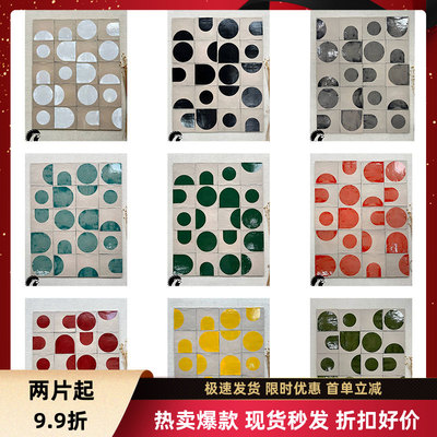 彩色复古手工砖厨房卫生间墙砖
