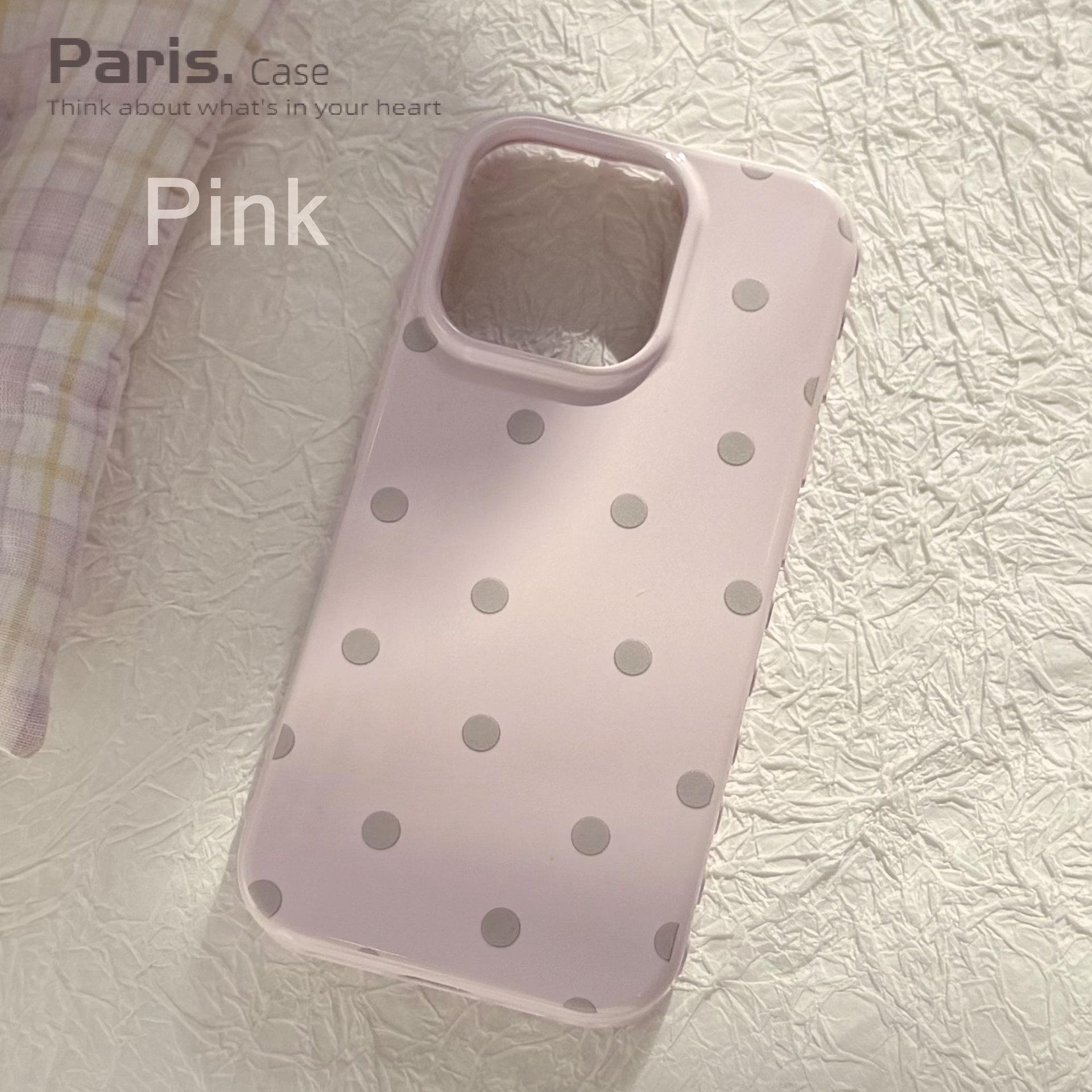 【Paris.Case】ins韩系波点适用iPhone17pro max简约苹果16防摔14