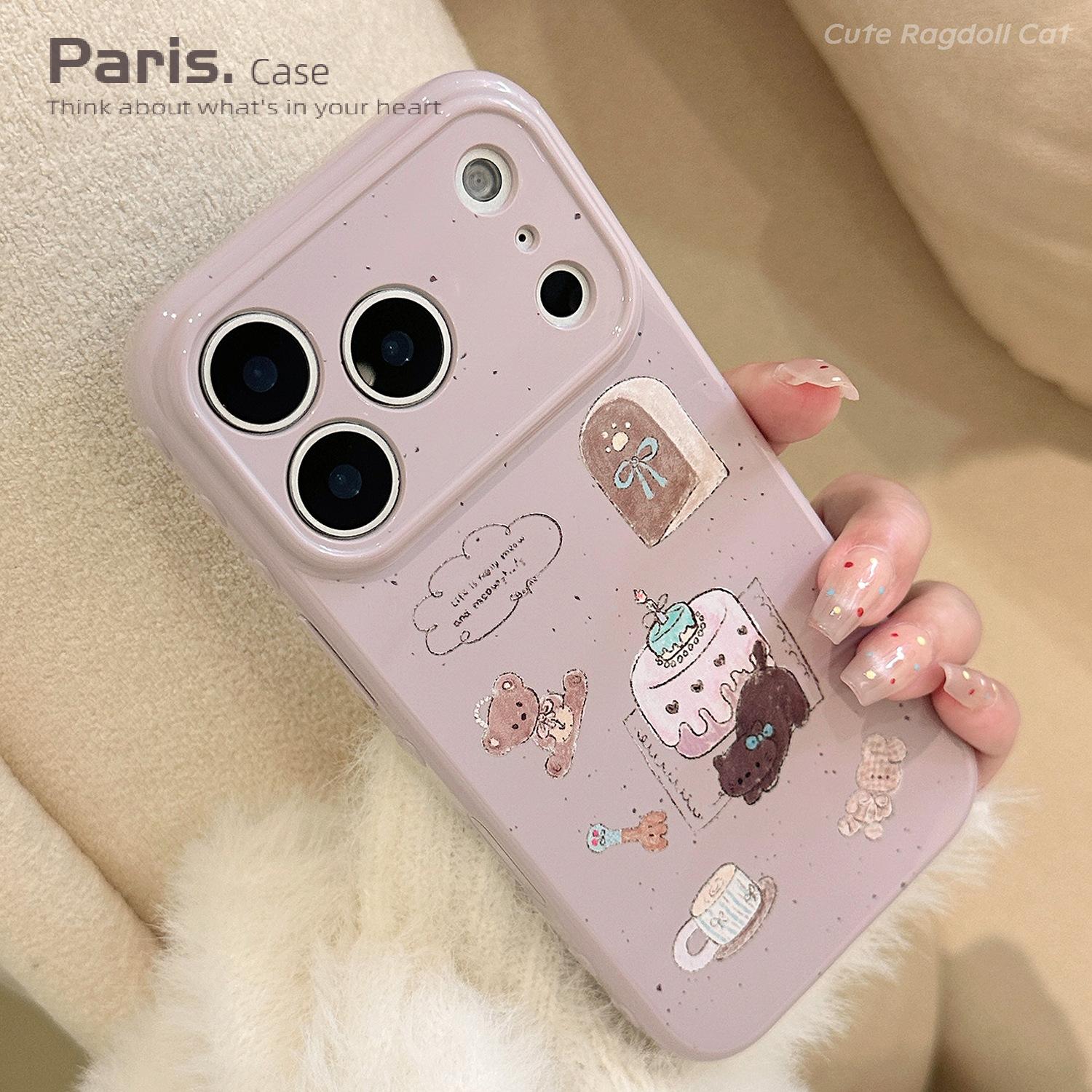 ins风布偶猫咪适用苹果17手机壳iphone16pro max复古可爱14防摔15