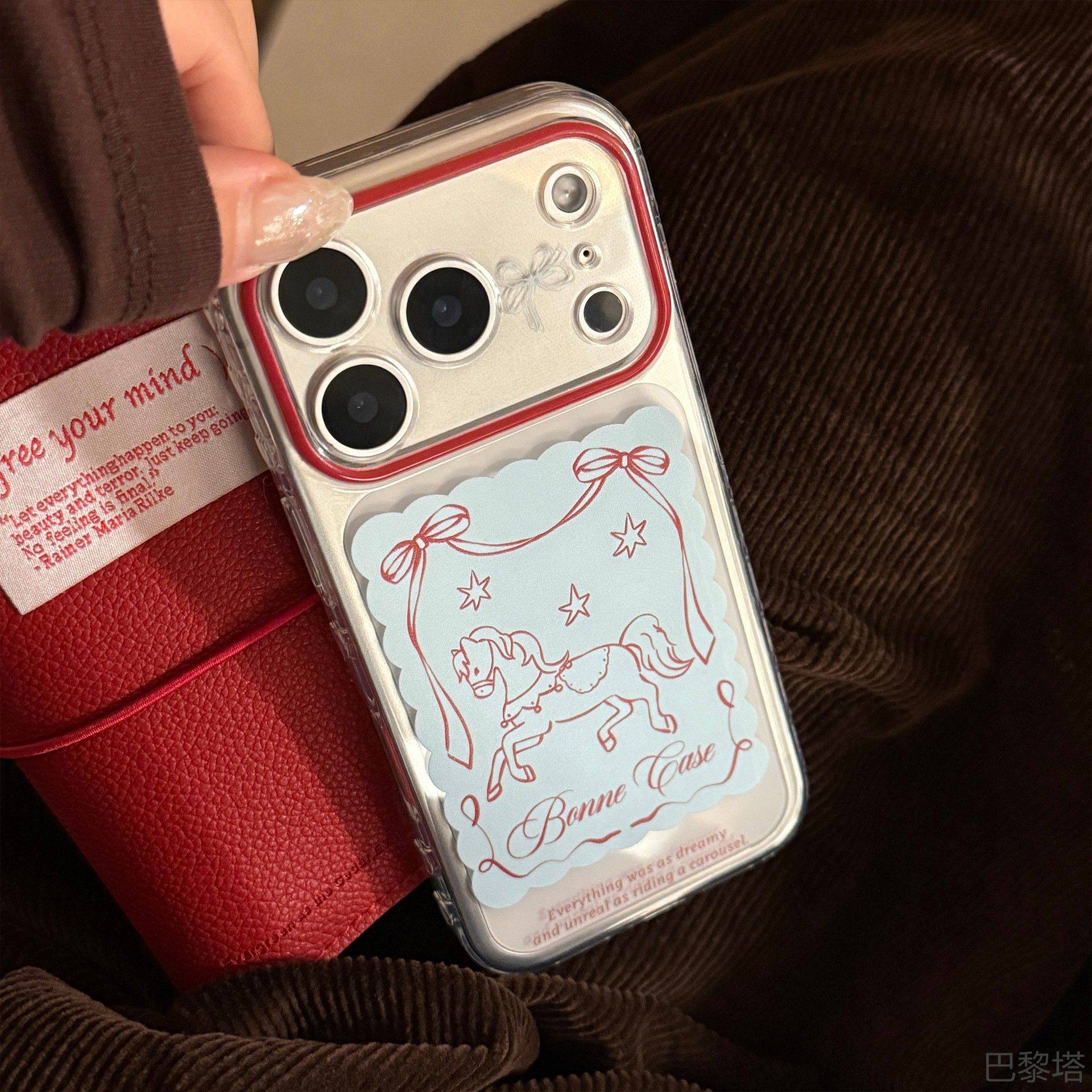 透明小马适用苹果17手机壳iphone17promax本命年13卡通个性15软套手机壳小马彩绘精孔磁吸保护膜,3C数码配件,手机贴膜,淘宝优惠券,粉丝福利购,淘宝优惠卷