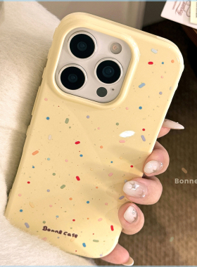 糖果小波点苹果17手机壳iphnoe14可爱ins风15pro max全包13phone16软