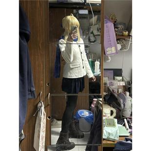 现货FATE/STAYNIGHT吾王FGO阿尔托莉雅saber日常服全套装cospla