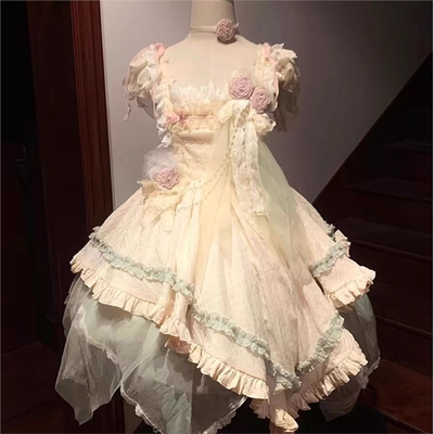 流浪少女洛丽塔JSK花神连衣裙重工花神意想 Lolita裙连衣公主裙