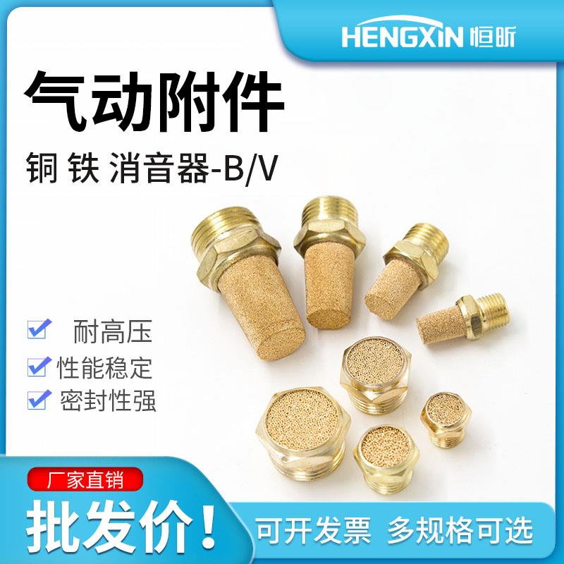 气动电磁阀SLM BSL-M5/01/02/03/04/06分铜平消声器降噪静音器