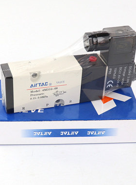 4M310一08板式/4M31008B/220V/24V/110V二位五通电磁阀亚德客尺寸