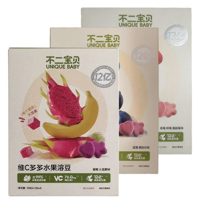不二宝贝水果益生菌溶溶豆18gVC溶豆搭儿童宝宝小零食入口易化