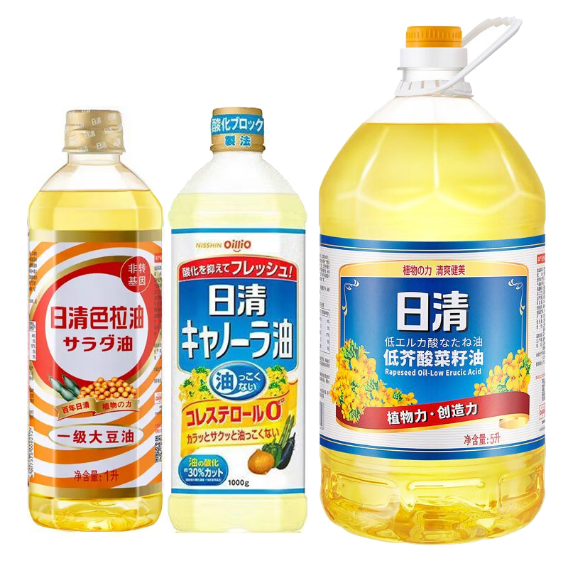 日清低芥酸菜籽油色拉油