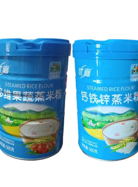 优嘉蒸米粉宝宝辅食米粉宝宝米糊粥速食冲泡补高铁锌钙多维
