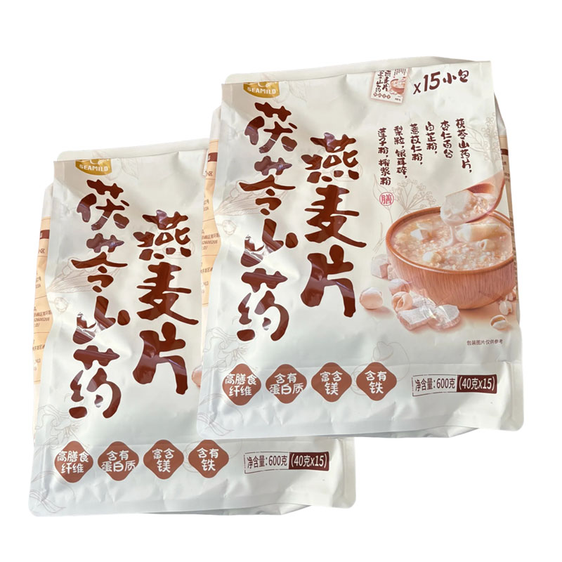 西麦茯苓山药燕麦片600gx2袋营养饱腹早餐冲饮即食代餐燕麦片
