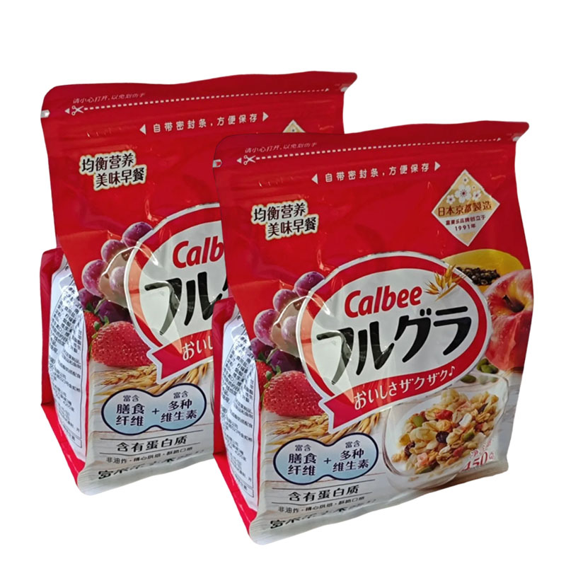 Calbee卡乐比富果乐水果麦片450g即食谷物早餐代餐