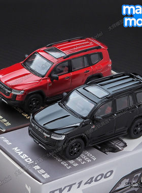 麦思迪合金汽车模型1:64丰田兰德酷路泽LC300GRS黑色男生潮玩摆件