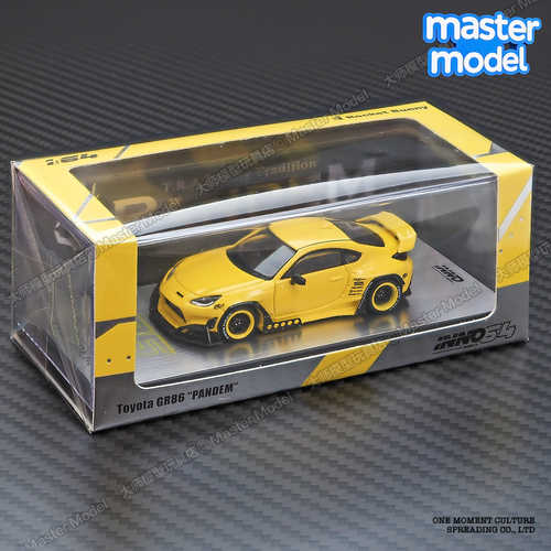 INNO1/64丰田GR86 火箭兔改装黄色 JDM跑车合金汽车模型潮玩摆件