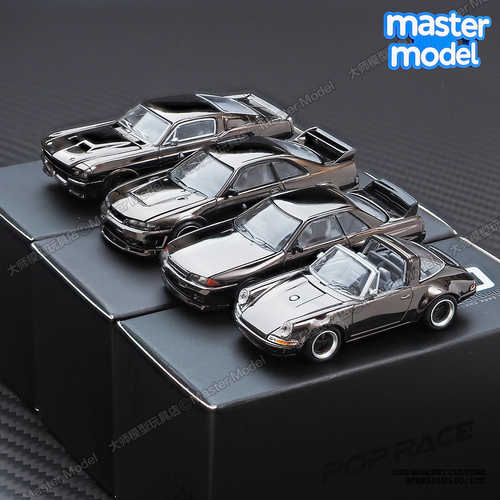 拓意1/64暗黑电镀 野马 保时捷 R32 JDM跑车合金仿真汽车模型 002