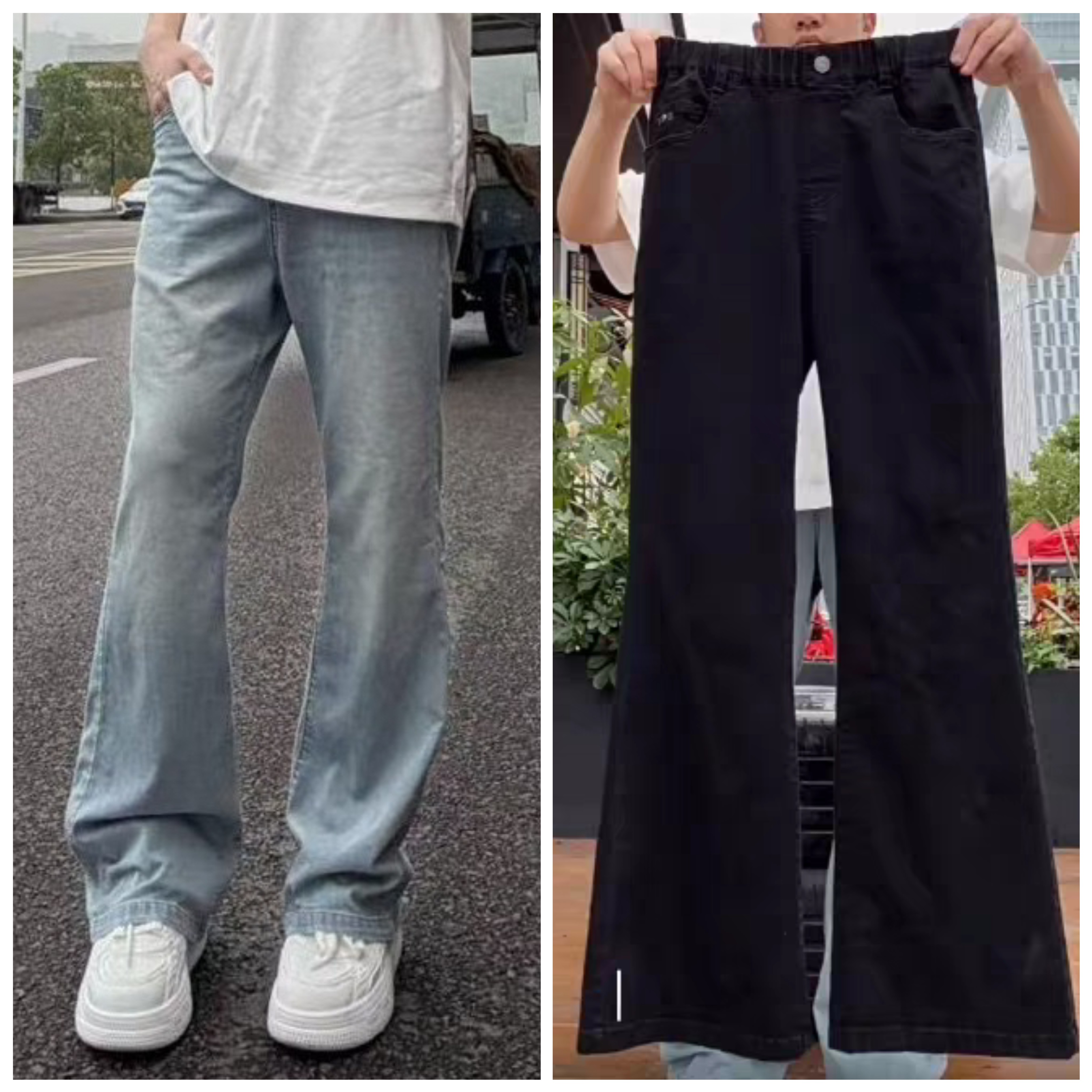 天依角2026春夏18561薄新款18562喇叭牛仔裤中大男女童中性大组