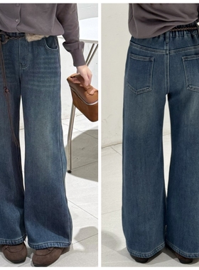 天依角2025冬25036新款25207一体25183加绒牛仔喇叭裤女童大组