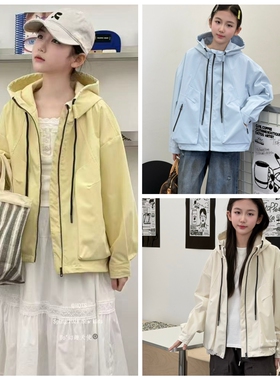 幻趣天使2026春67032新款连帽外套中大童女童可亲子