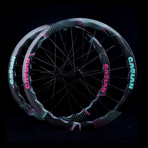 GAOLAN promax高澜超轻公路车碳纤维波浪轮组桶轴50框高SAPIM辐条