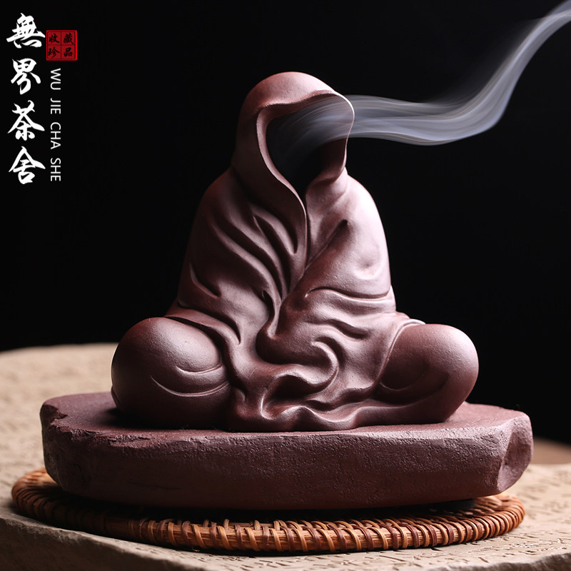 宜兴原矿紫砂无相佛名家全手工茶